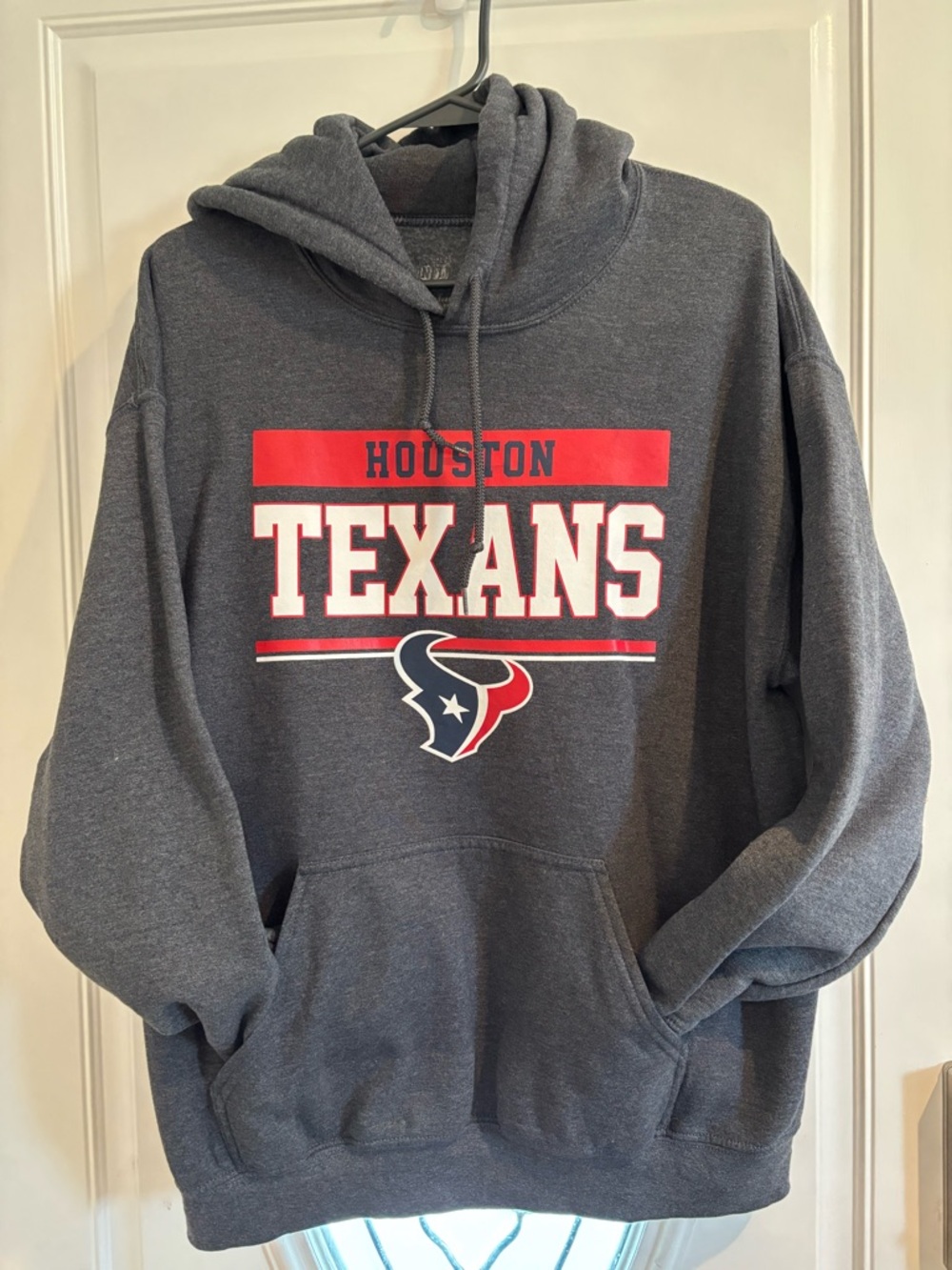 Houston Texans Men's Gray Pullover Hoodie